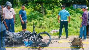 रौतहटमा टाटासुमो र मोटरसाइकल ठोक्किँदा दुई युवकको मृत्यु